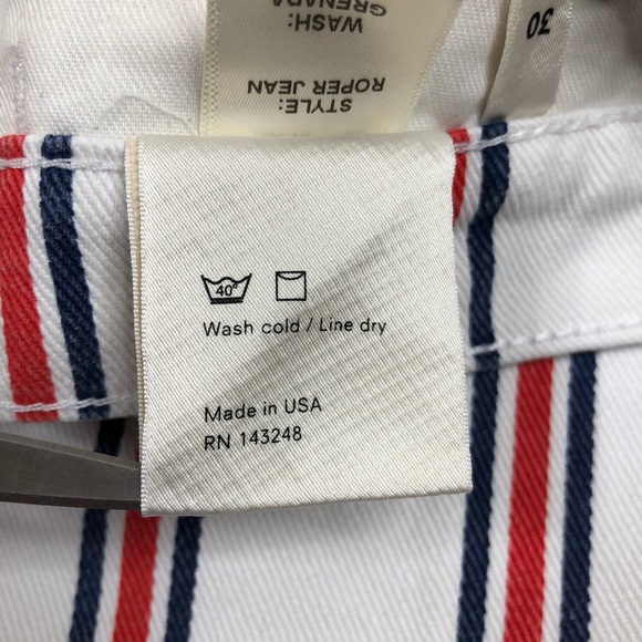 Reformation Roper Crop Straight Jeans Valley Plaid - Picture 6 of 8